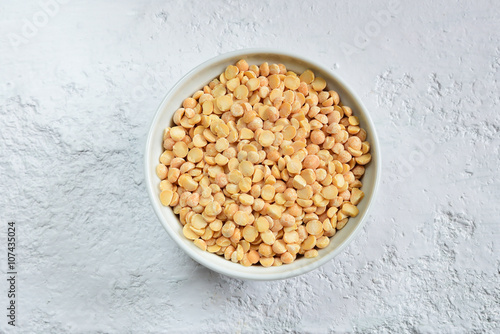 Split peas in a bowl