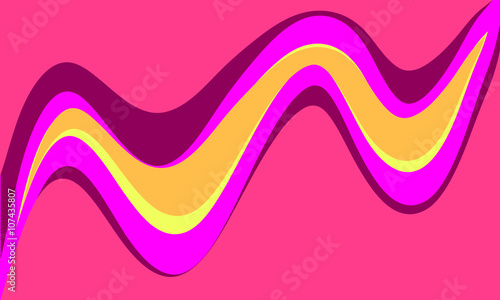 Vector with colorful waves