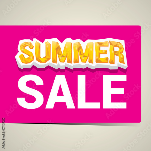 vector hot summer sale sticker . 