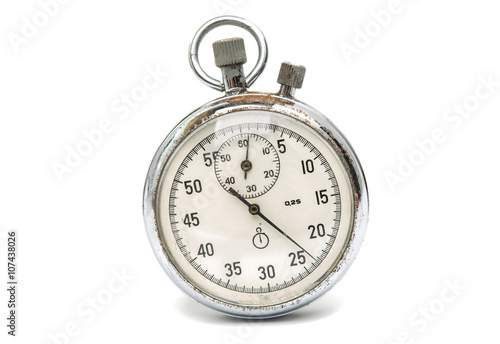 old stopwatch isolated