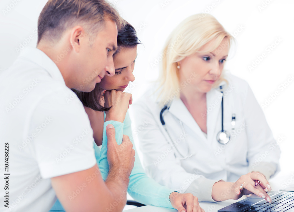 doctor with patients in hospital