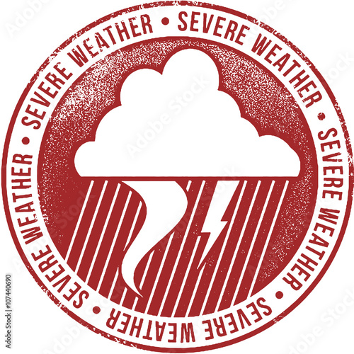 Severe Weather Warning Stamp