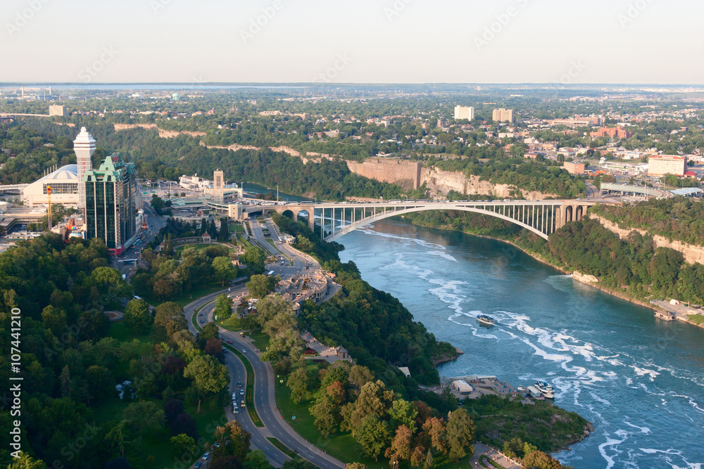 Niagara Falls City and Rainbow Bridge