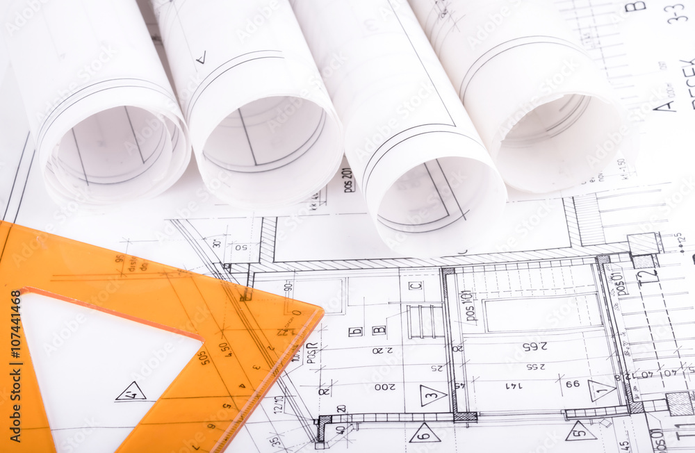 Architecture rolls architectural plans project architect blueprints Architecture rolls architectural plans project architect blueprints