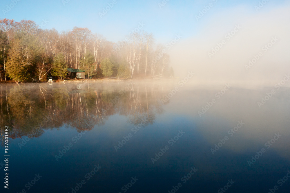 Quiet Lake in Morning