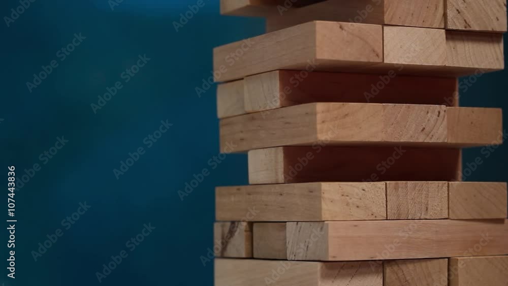 Wooden tower blocks disappear