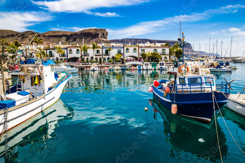 Port In Puerto de Mogan, Gran Canaria, Spain photo