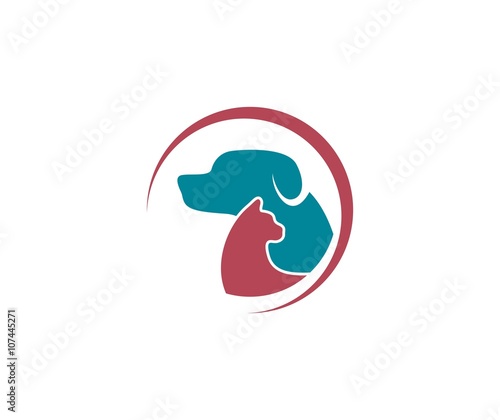 Dog cat logo