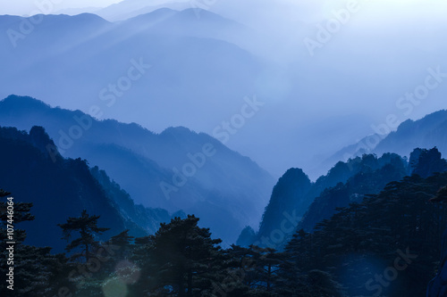 Mt Huangshan in Anhui province China