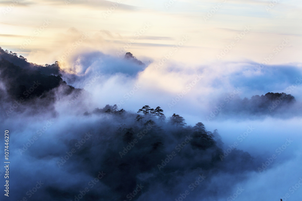 Mt Huangshan in Anhui province,China