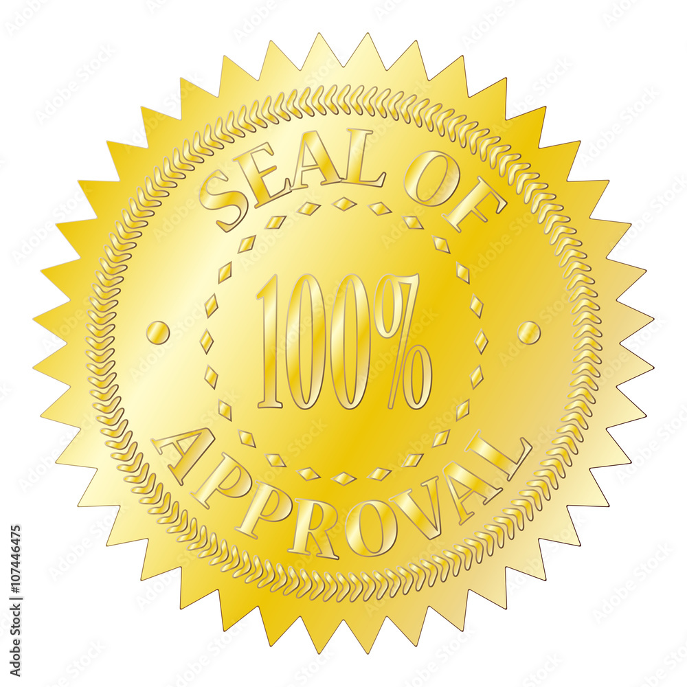 Seal Of Approval Badge Gold Seal Of Approval Badge Gold