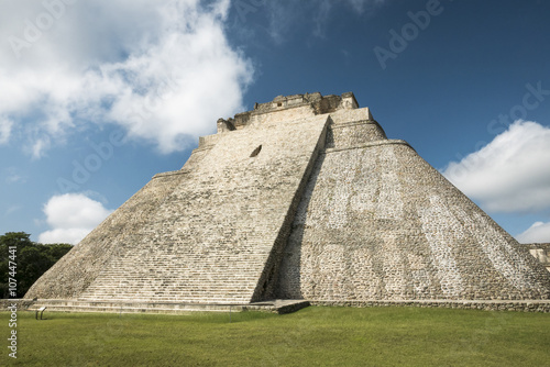 Uxmal archeological site  mayan ruins in yucatan  mexico