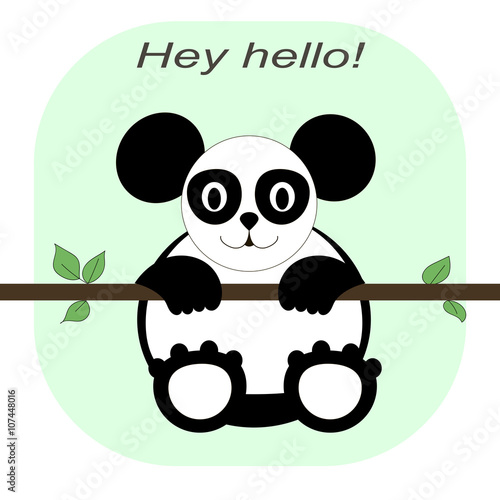 Fototapeta Naklejka Na Ścianę i Meble -  cute panda