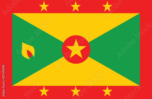 Grenada flag. photo