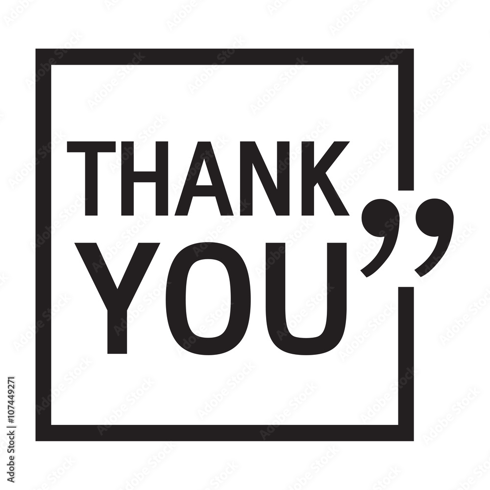 Fototapeta premium THANK YOU Lettering Illustration design