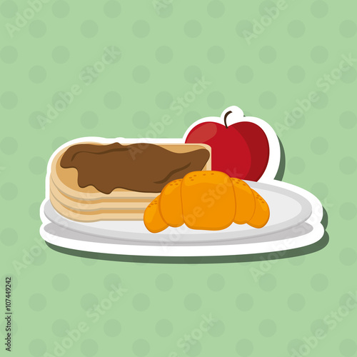 Breakfast icon design  vector illustration