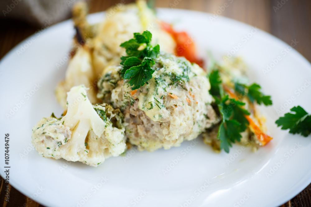 meatballs baked with cauliflower meatballs baked with cauliflower