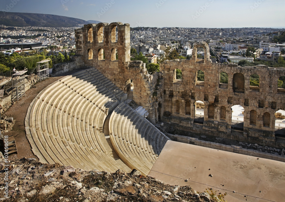 Odeon of Herodes Atticus in Athens. Greece