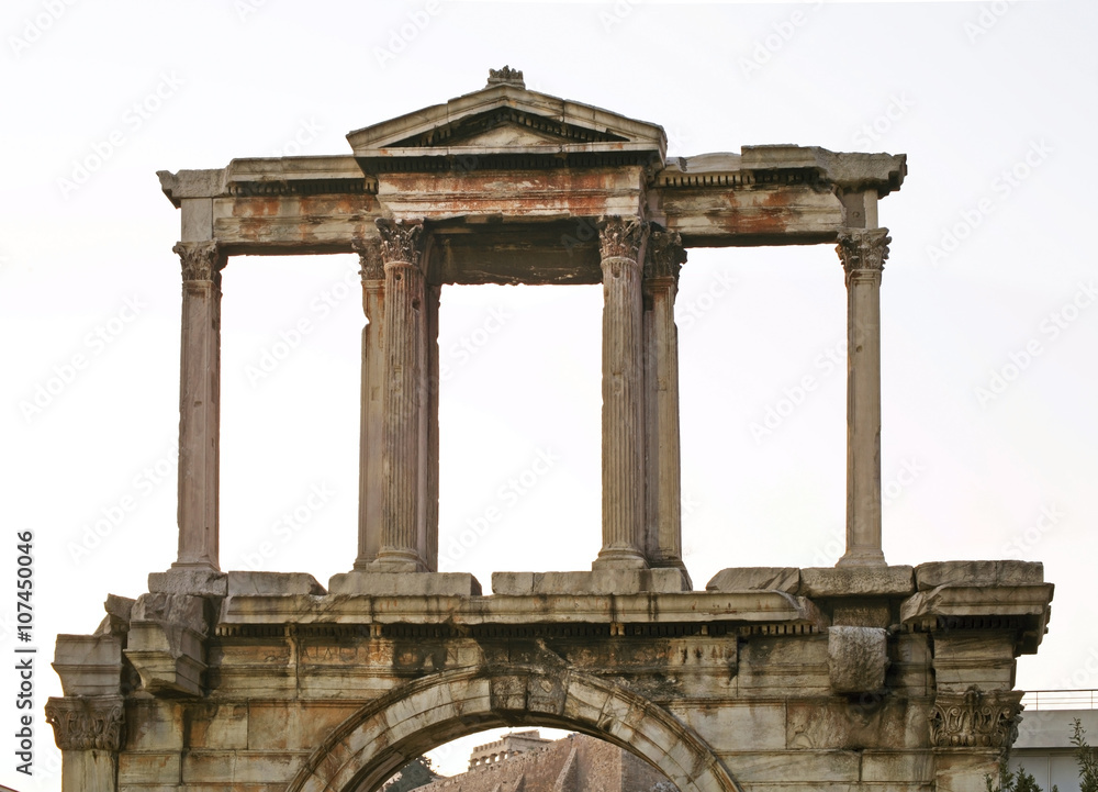 Arch of Hadrian in Athens. Greece