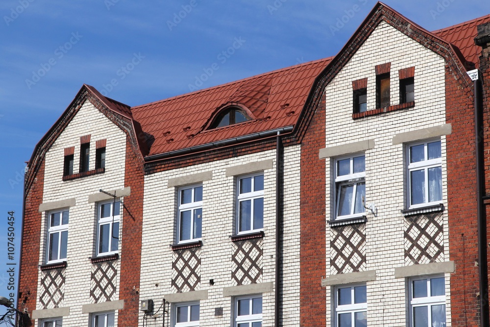 Apartment building in Piekary Slaskie, Poland