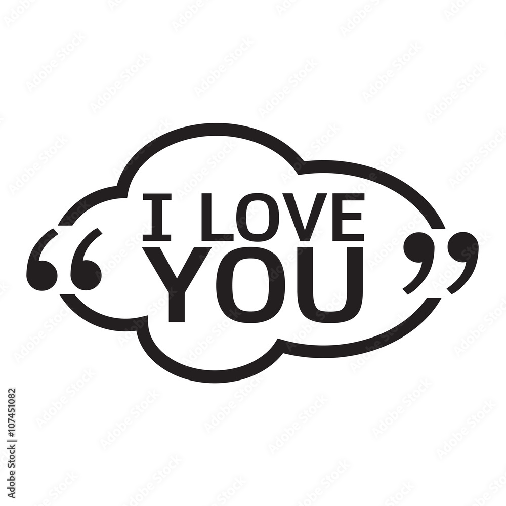 I LOVE YOU Lettering Illustration design I LOVE YOU Lettering Illustration design