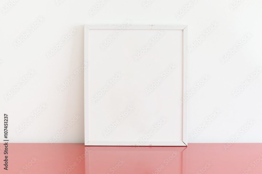 mockup of blank frame poster on wall mockup of blank frame poster on wall