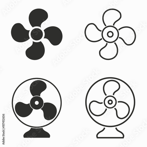 Fan  vector icons.