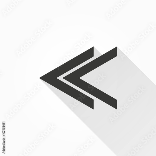Backward- vector icon.
