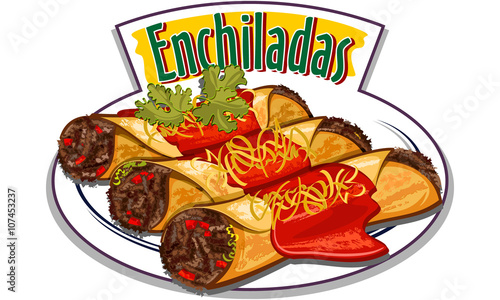 Enchiladas vector