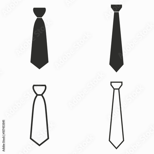 Necktie  vector icons. photo