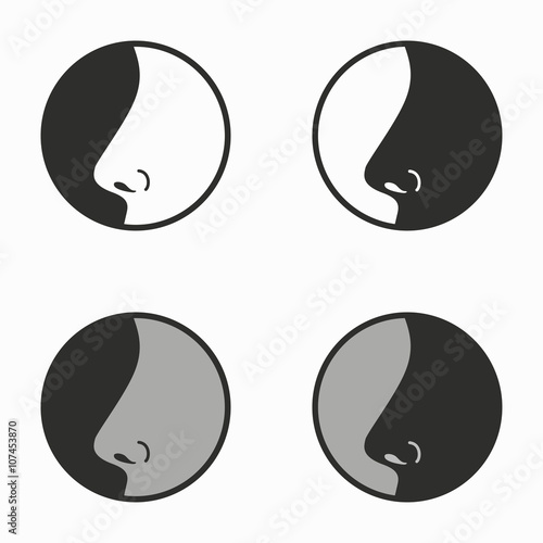 Nose   vector icons.