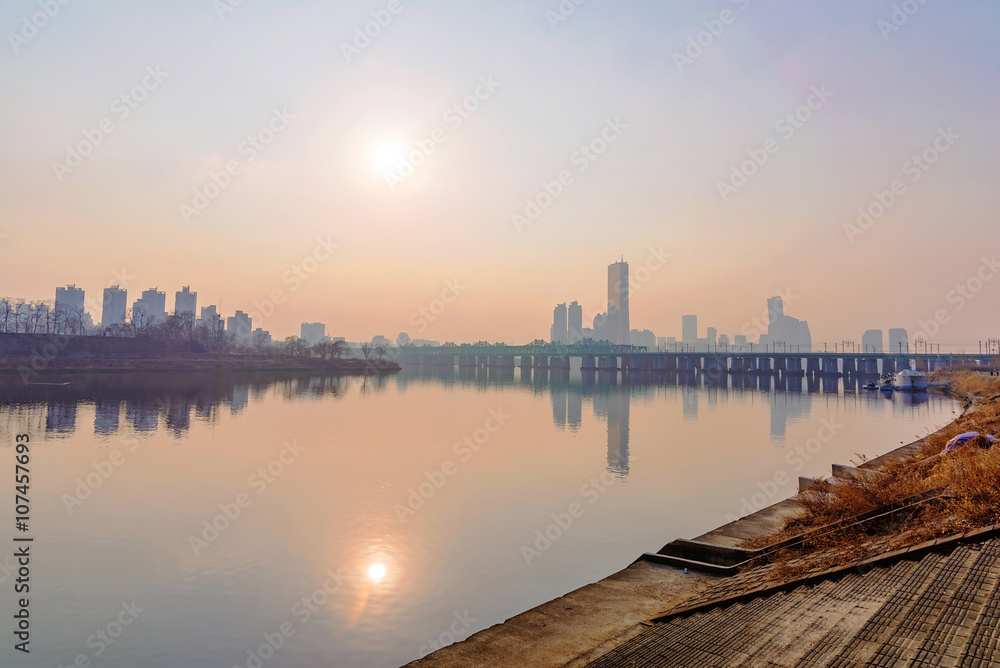 beautiful view of the Han river