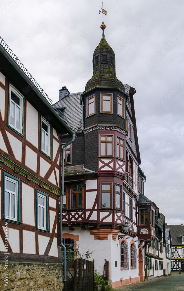 Obraz premium Historic houses in Braunfels, Germany
