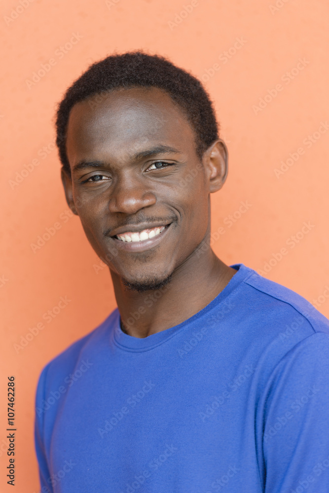 Black man smiling Black man smiling