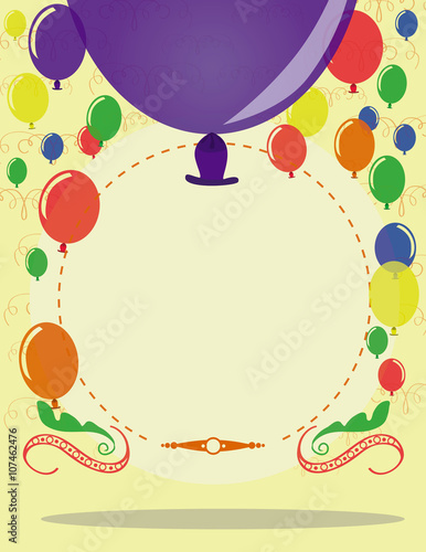 celebración con globos