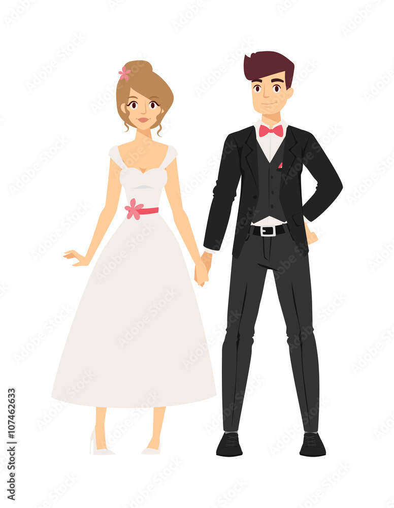 Wedding couple people vector illustration Wedding couple people vector illustration