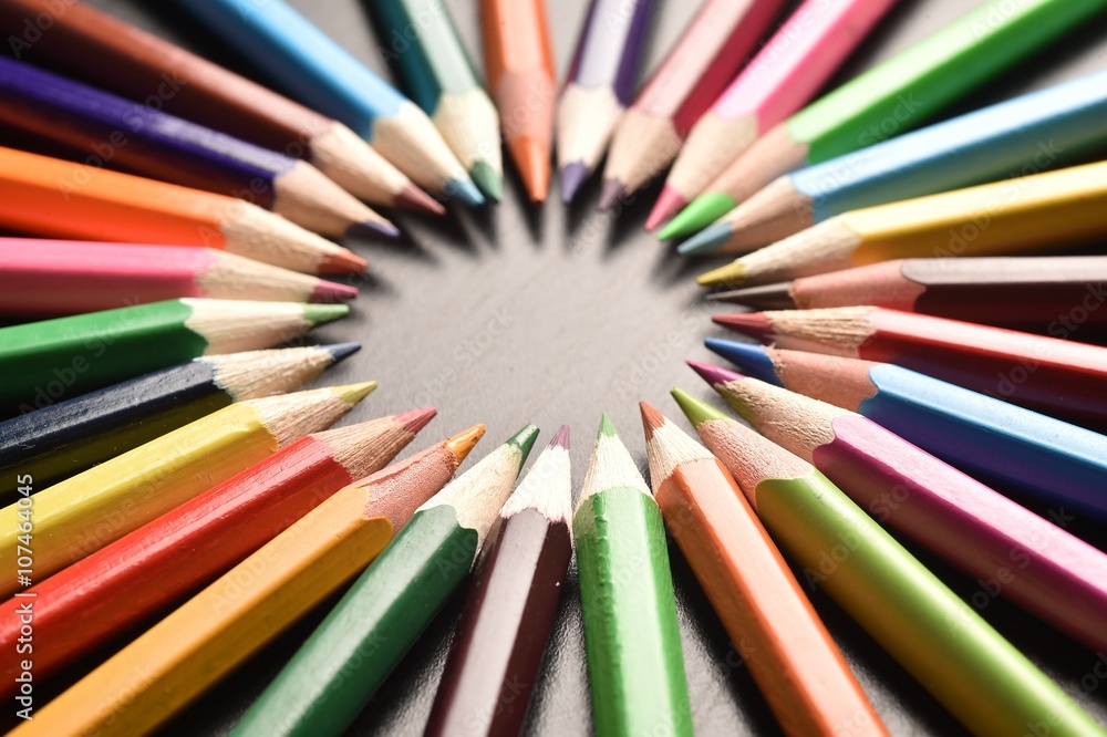 Chromatic palette of colored pencils
Chromatic palette of colored pencils