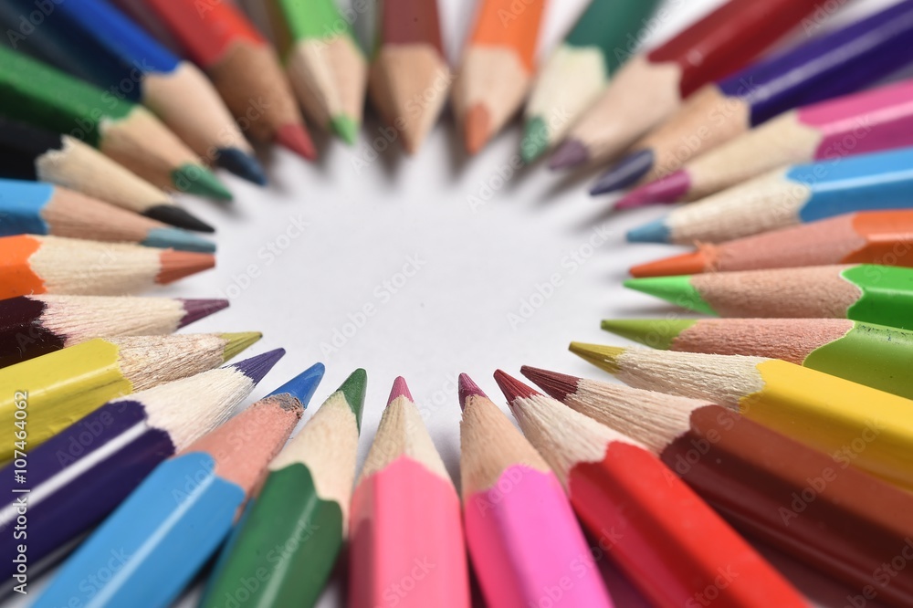 Chromatic palette of colored pencils
Chromatic palette of colored pencils