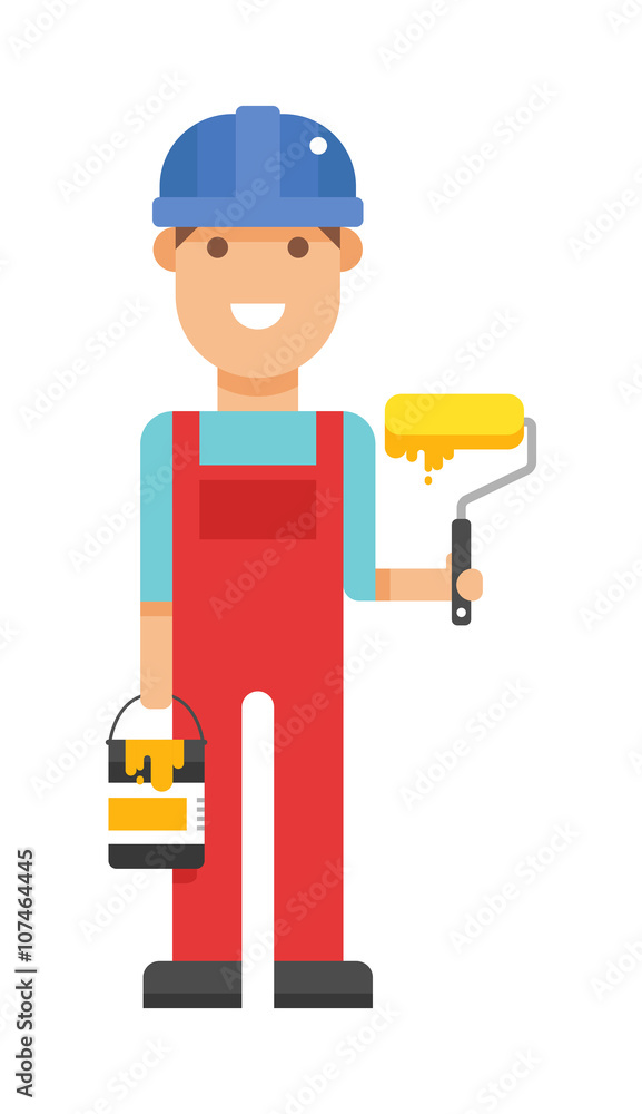 Serviceman builder professional and vector worker maintenance repair Serviceman builder professional and vector worker maintenance repair