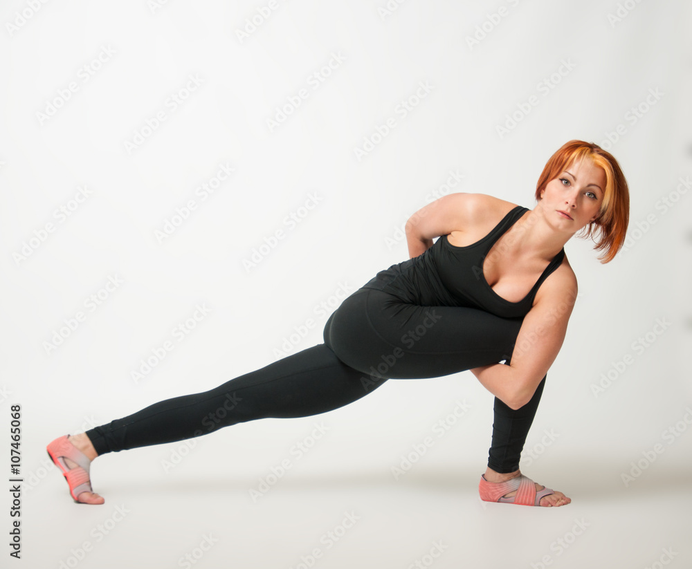 Fototapeta premium girl yoga