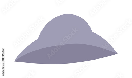 Woman bonnet hat beautiful female retro elegance accessory flat vector. 