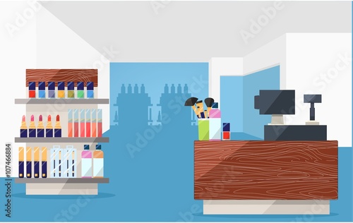 Beauty store interior