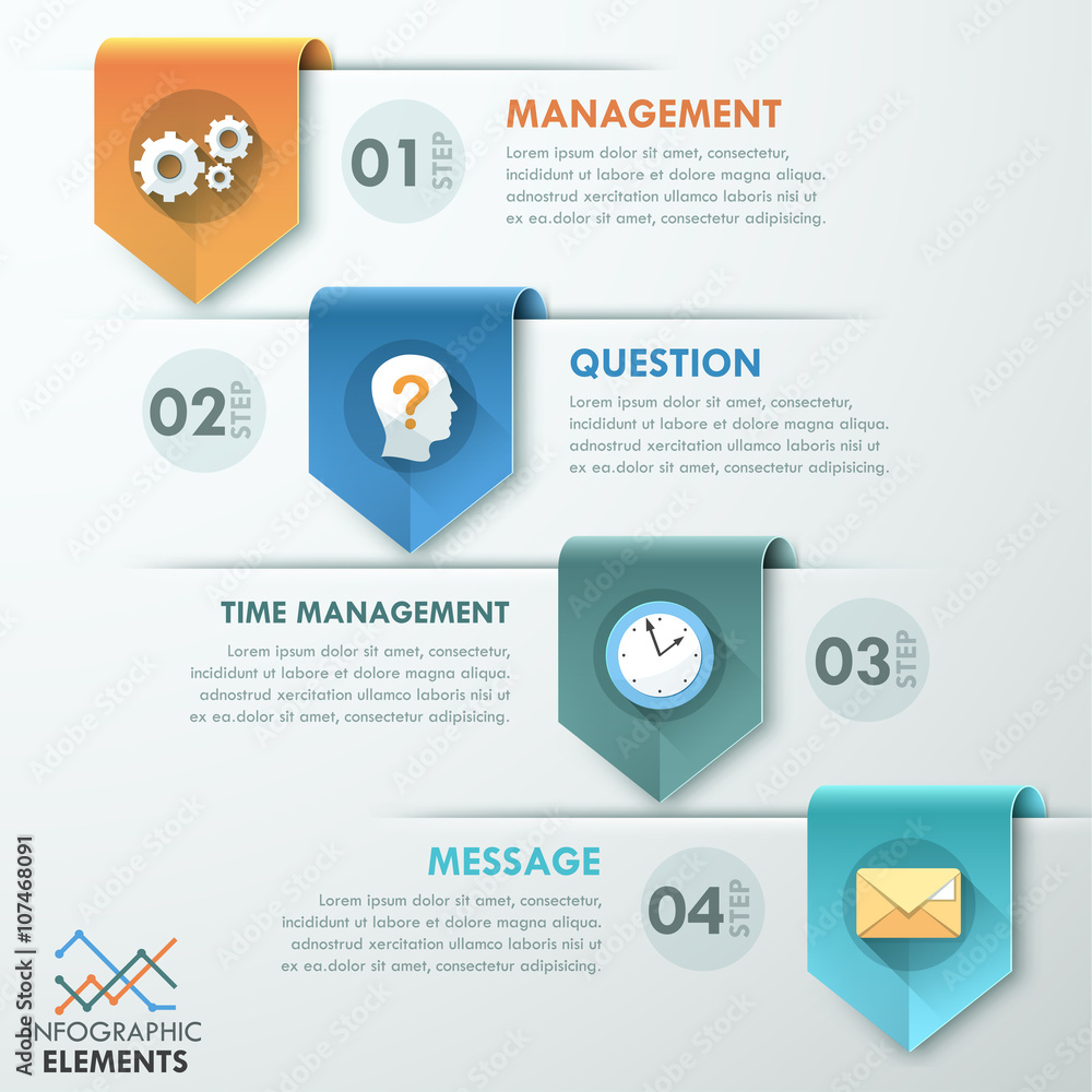Modern infographics options banner Modern infographics options banner