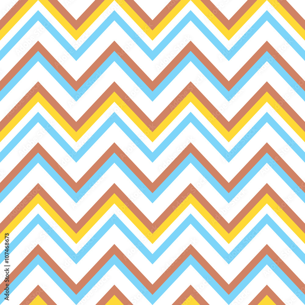 Seamless colorful chevron pattern