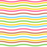 Seamless colorful waved pattern for easter eggs