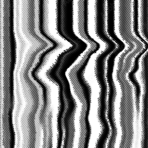 Glitch vector background. Halftone texture