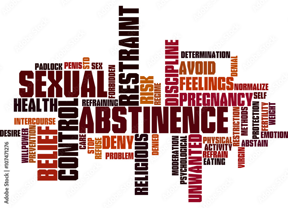 Sexual Abstinence, word cloud concept Stock Illustration | Adobe Stock