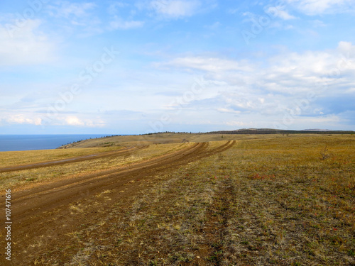 Landscapes of the Olkhon Island  Baikal Lake  Siberia