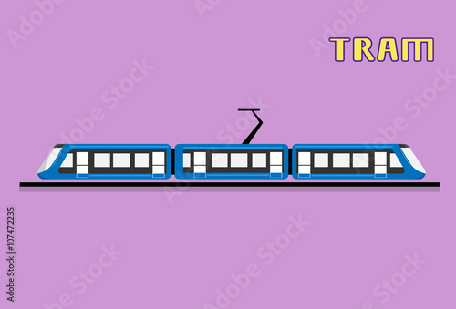 Tram Modern City Public Transport