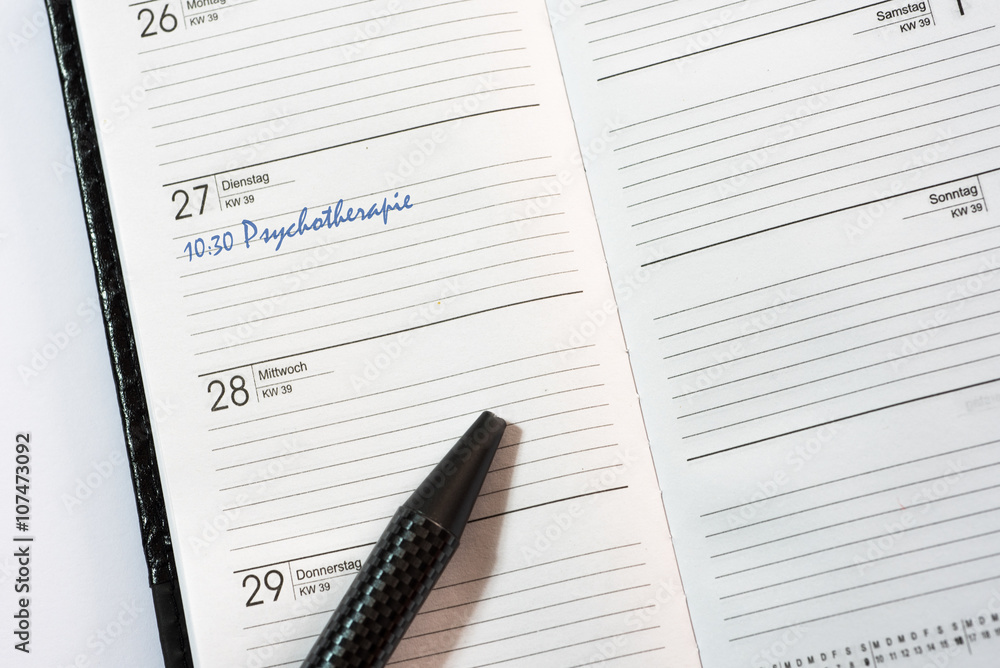 Termin für Psychotherpie im Kalender Termin für Psychotherpie im Kalender